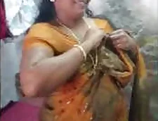 Aunty Sari Strips and Reveals Her Sexual Tightness